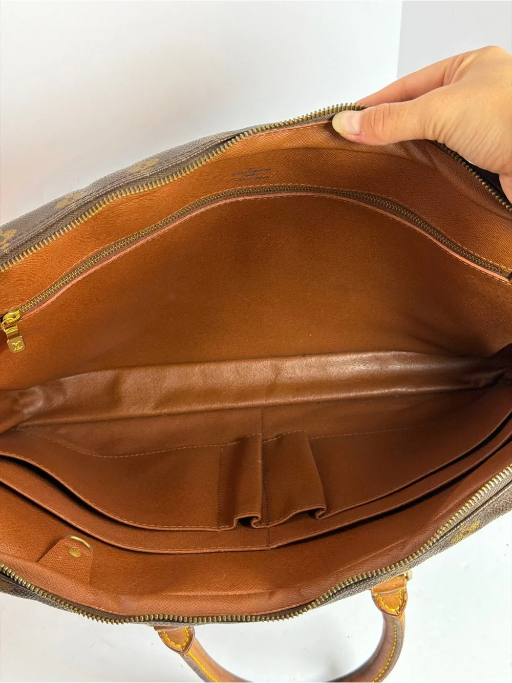 Vintage Louis Vuitton Monogram Canvas Porte Documents Voyage Briefcase